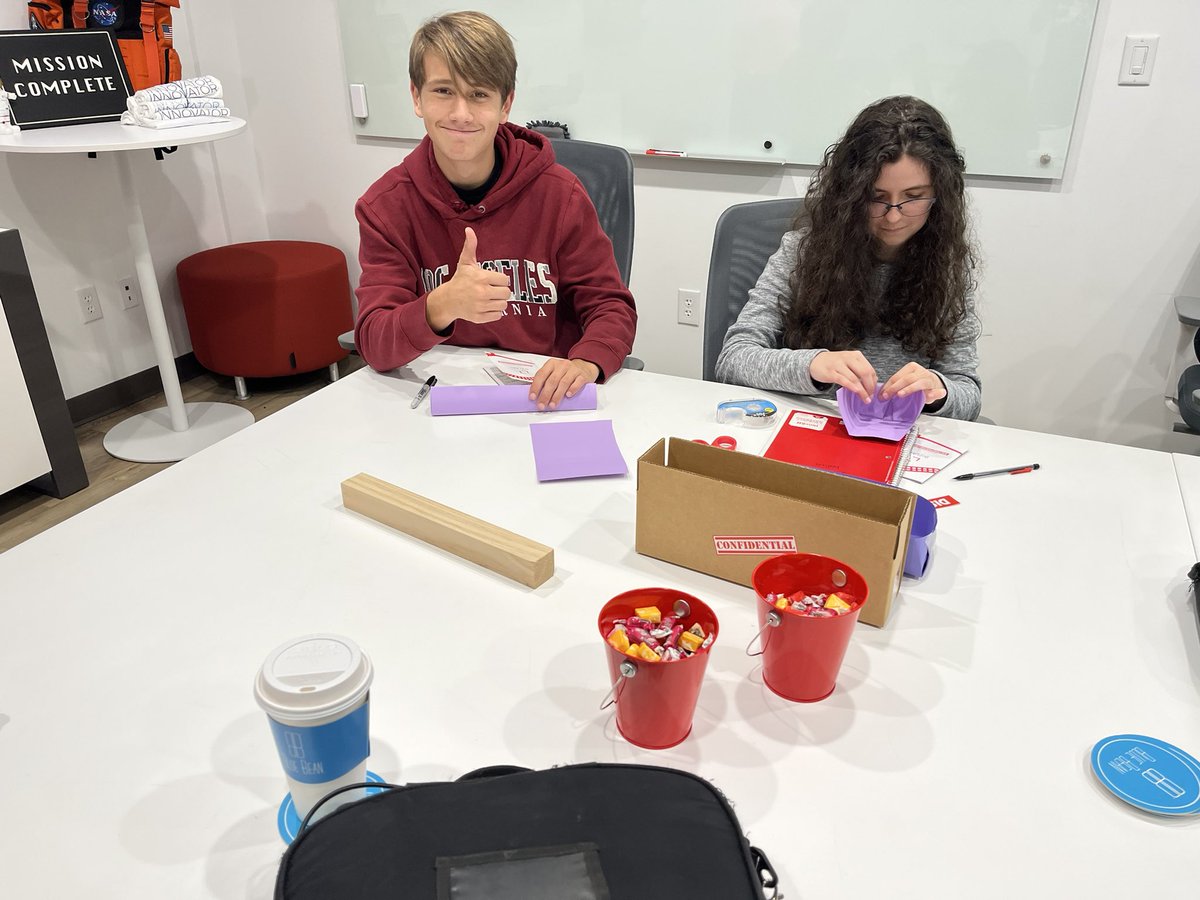 Thank Blue Bean for hosting the internship class today to talk and engage the students about creative problem solving!