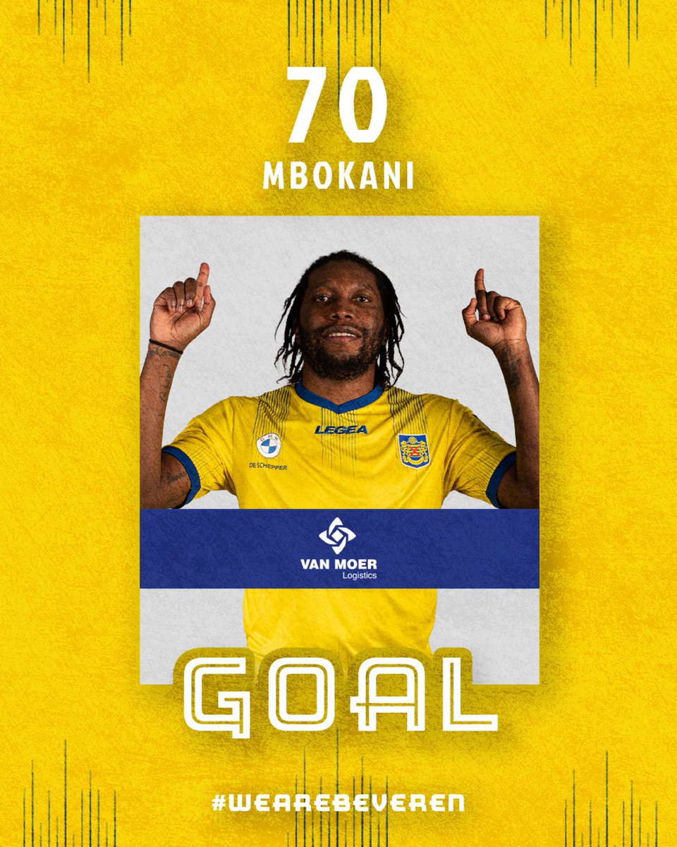 SKBeveren's tweet photo. ⏱️ 85' GOOOOAAAL!!! // 2-1 🟡🔵 #SKBDEI https://t.co/e3Z9Fk2mmC