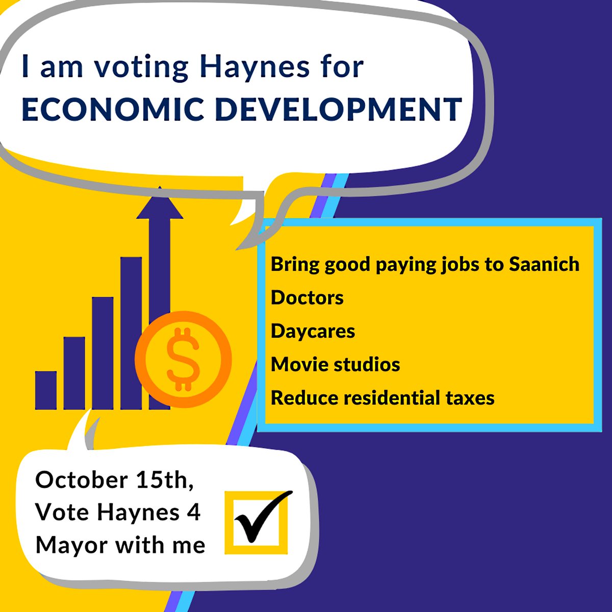 I'm asking for your vote tomorrow. You can see my platform at fredhaynes.ca/platform/ Thank you! #yyj #yyjpoli #saanich #SaanichVotes2022 #VoteHaynes
