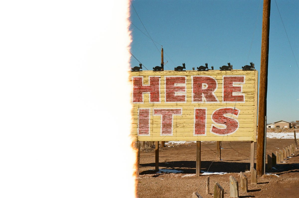 TKon66's tweet photo. Here it is! 
First of the roll, the Jack Rabbit Trading Post in Joseph City. "If you haven’t been to the Jack Rabbit, you haven’t been in the Southwest."
📷 OM-2
🎞 ProImage 100 https://t.co/JHT7B929uY