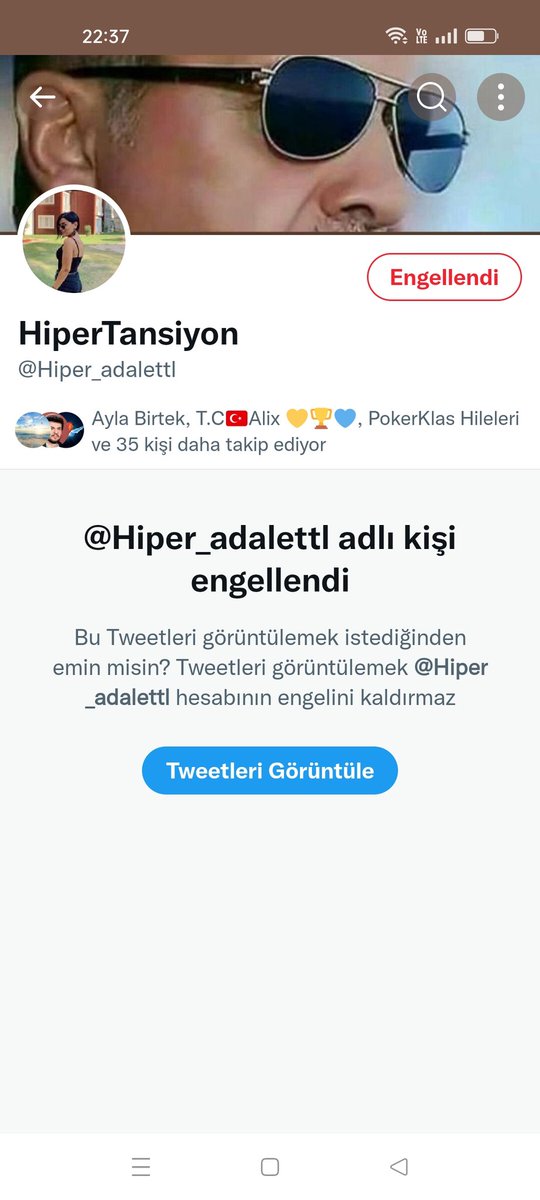 @xyzslksvmyrmxyz @Hiper_adalettl Takip etmiyorum ama ne olur,ne olmaz diye engelledim 😂😂