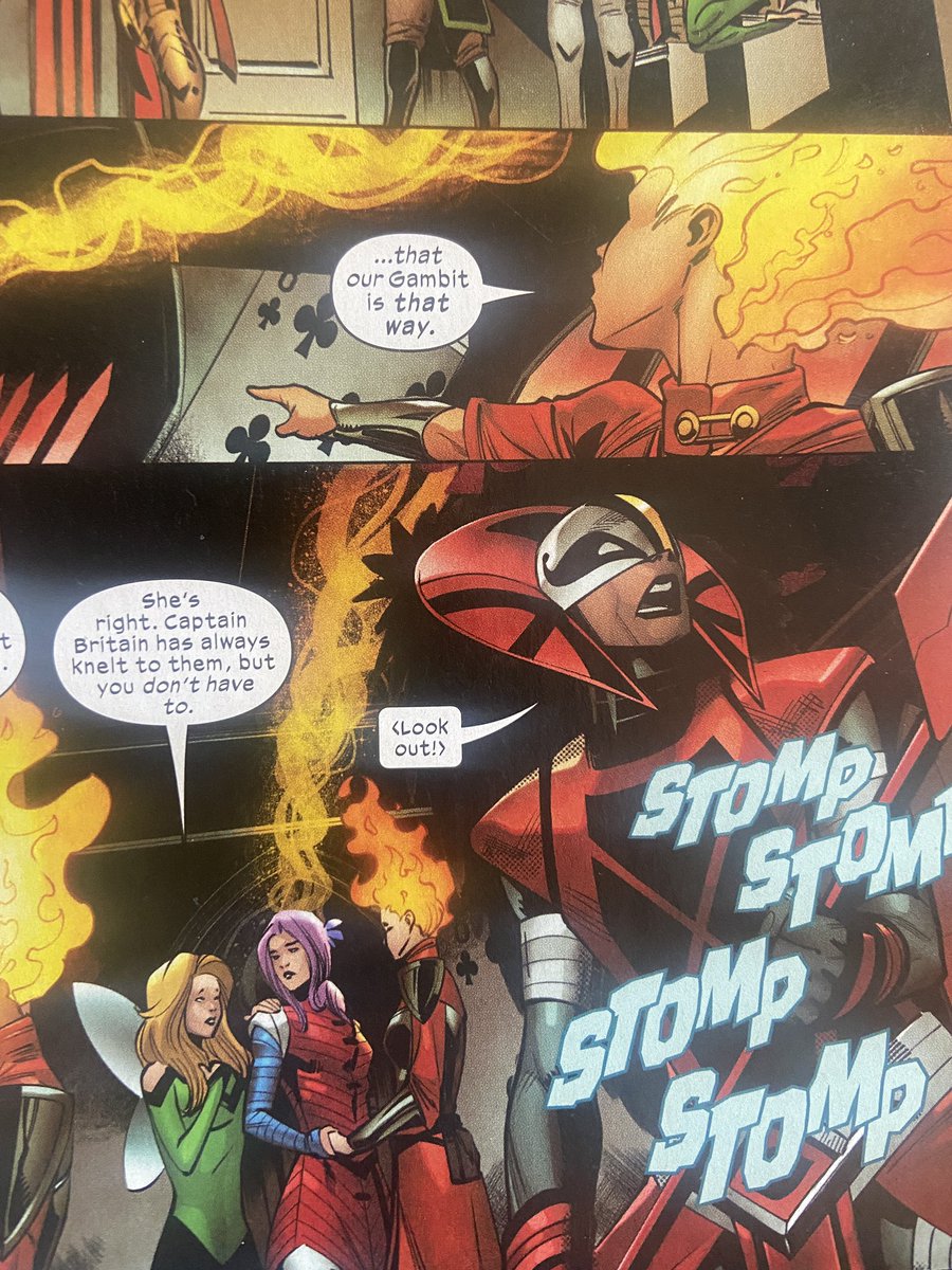 Yellowstone_BoC's tweet photo. #KnightsofX, a modern #Excalibur, concluded in epic form. @TiniHoward @RobotJQ and @erickarciniega made me feel like I was reading Claremont in the ‘80s again. Dire stakes, great dialogue and banter, game-changing conclusion, and a beautiful relationship to savor.
Bravo! https://t.co/fiYmAr16gh