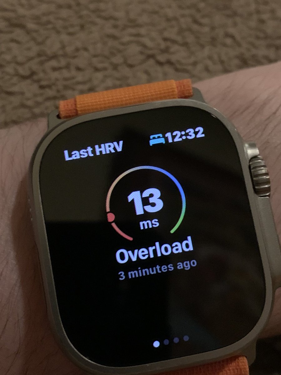 GTWScar's tweet photo. My watch is tying to tell me something. 

Hey Watch, I’d like to schedule my nervous breakdown two weeks from now. I’ll be free then. Thank you watch. https://t.co/STdNg93fuL