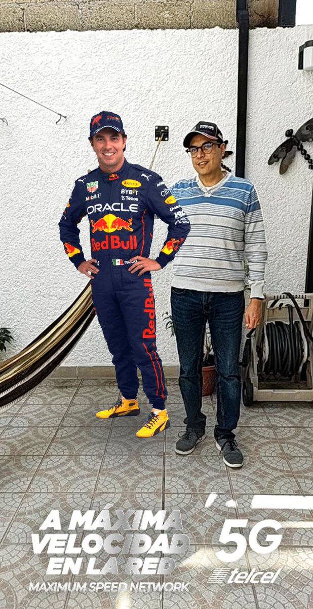 alfcheves's tweet photo. Aquí casual con el gran @SChecoPerez @redbullracing @Telcel #TeamChecoAR #NeverGiveUp https://t.co/ctAoBeDjod