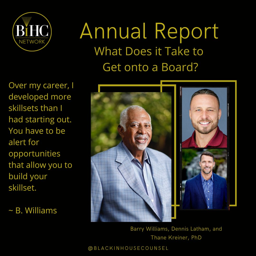 Read the article: tinyurl.com/2x42n3bf

To receive a print copy of the 2022 Annual Report, click here: tinyurl.com/OrderBIHC-AR

#blackleaders #boardreadiness #diversity #boarddiversity #bihc