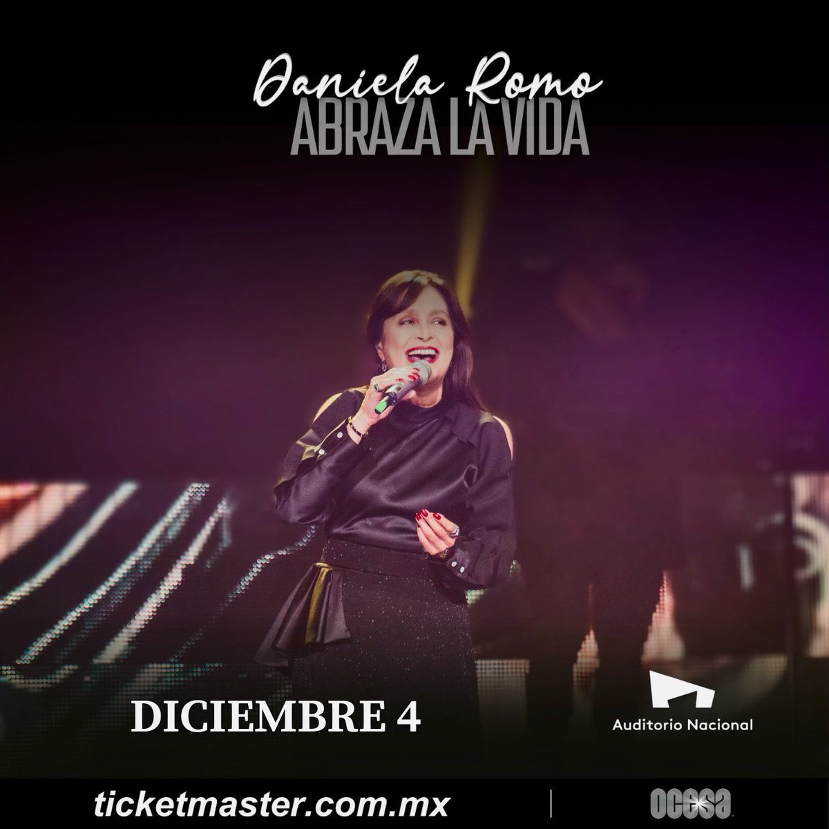 🙌🏻✨ Nueva fecha‼️ Los espero el 4 de diciembre en el <a href="/AuditorioMx/">Auditorio Nacional</a> para juntos abrazar la vida 🥰 

🎟 Preventa Citibanamex en taquilla y <a href="/Ticketmaster_Me/">Ticketmaster México</a> 17 de octubre.  bit.ly/danielaromopre… 

Venta general a partir del 18 de octubre ✨
#DanielaRomo #AbrazaLaVida