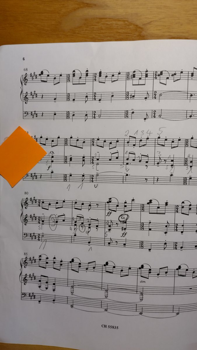 So quietsch lebendig und wunderschön sie ist die „Toccata Songs Of Praise“ von Robert Prizeman ... diese Stellelle in cis-Moll liegt trotzdem einfach # bescheiden.