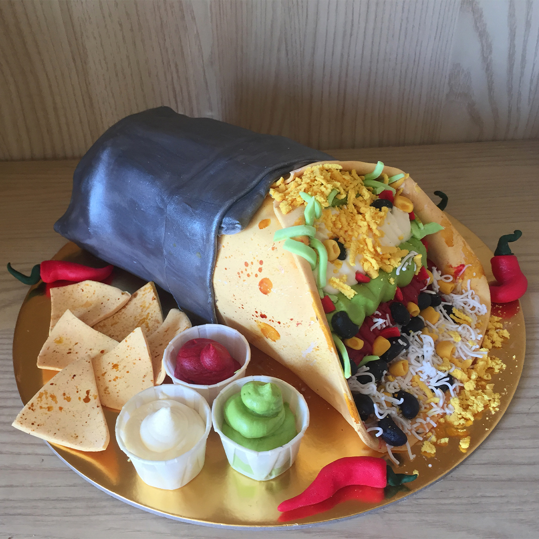 BritishBakeOff's tweet photo. What a burr-iliant burrito cake, Fíonnadh in Ireland! #ExtraSlice https://t.co/hQQa7Nain0