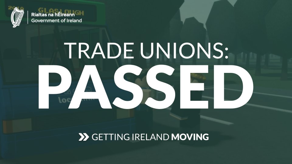 ✅ PASSED: Union Protection Bill

The government has passed legislation that will protect the right to unionise and create provision for industrial action.