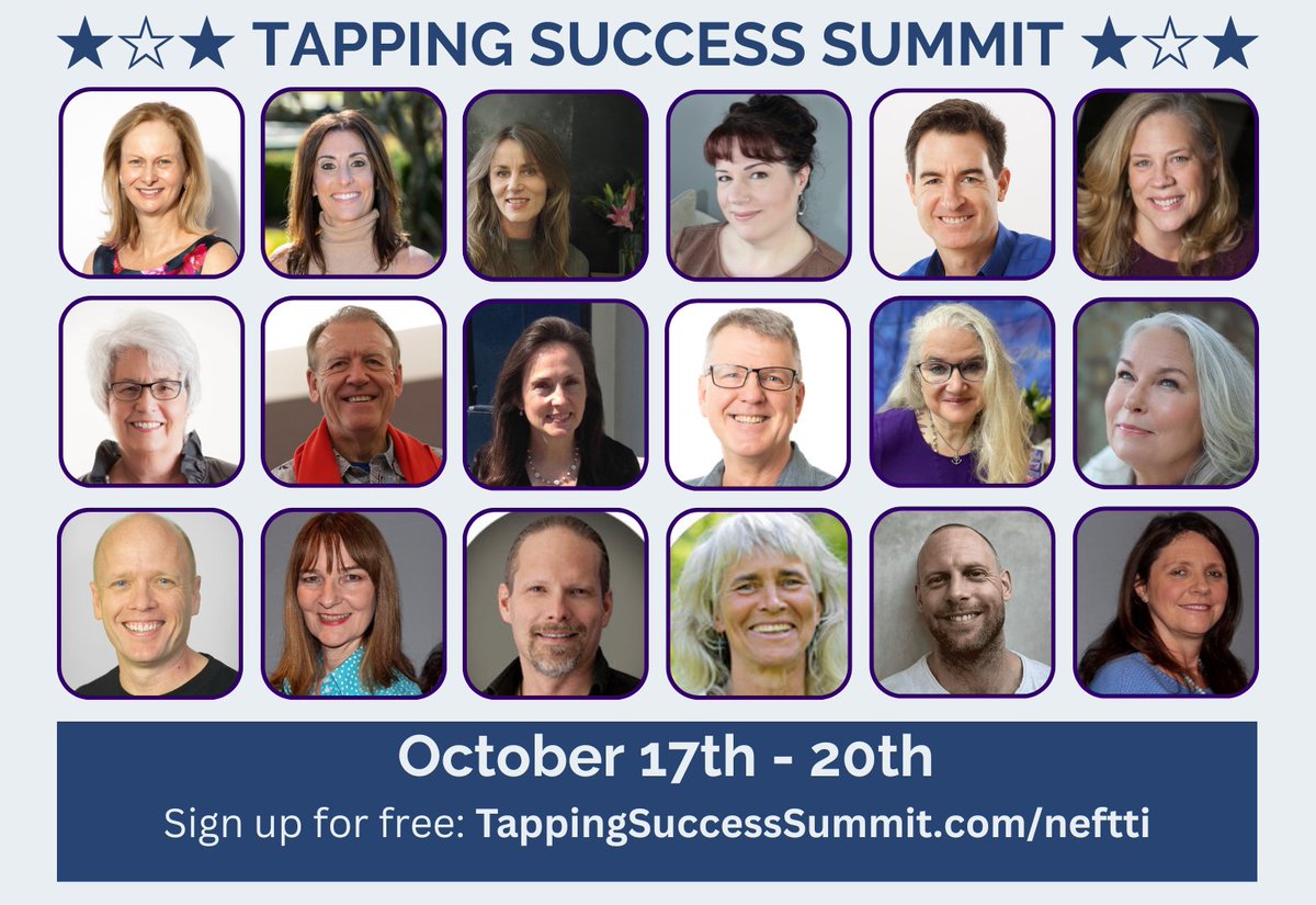 NancyForrester2's tweet photo. NeftTi News - Tapping Success Summit starts Monday, Nancy to present on Thursday Oct 20th: "Transform The Way You Respond To A Changing World" / Plus NeftTi updates and resources for you!   - https://t.co/oEWm6vBl0P https://t.co/kibxrNvBHK