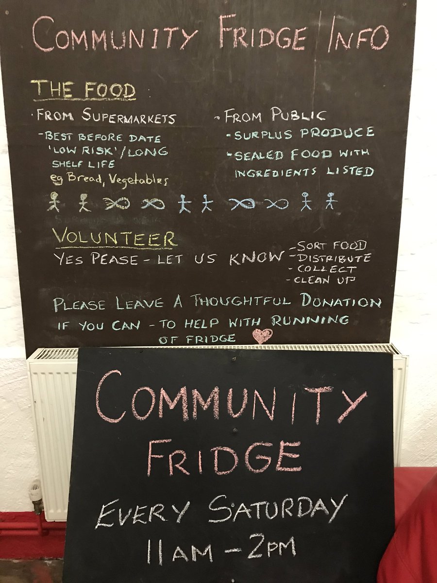 tyrelady's tweet photo. Starting a community fridge Saturday at St John’s at The Caddey (behind St John’s car park). Bring a bag https://t.co/byRxczmWvS