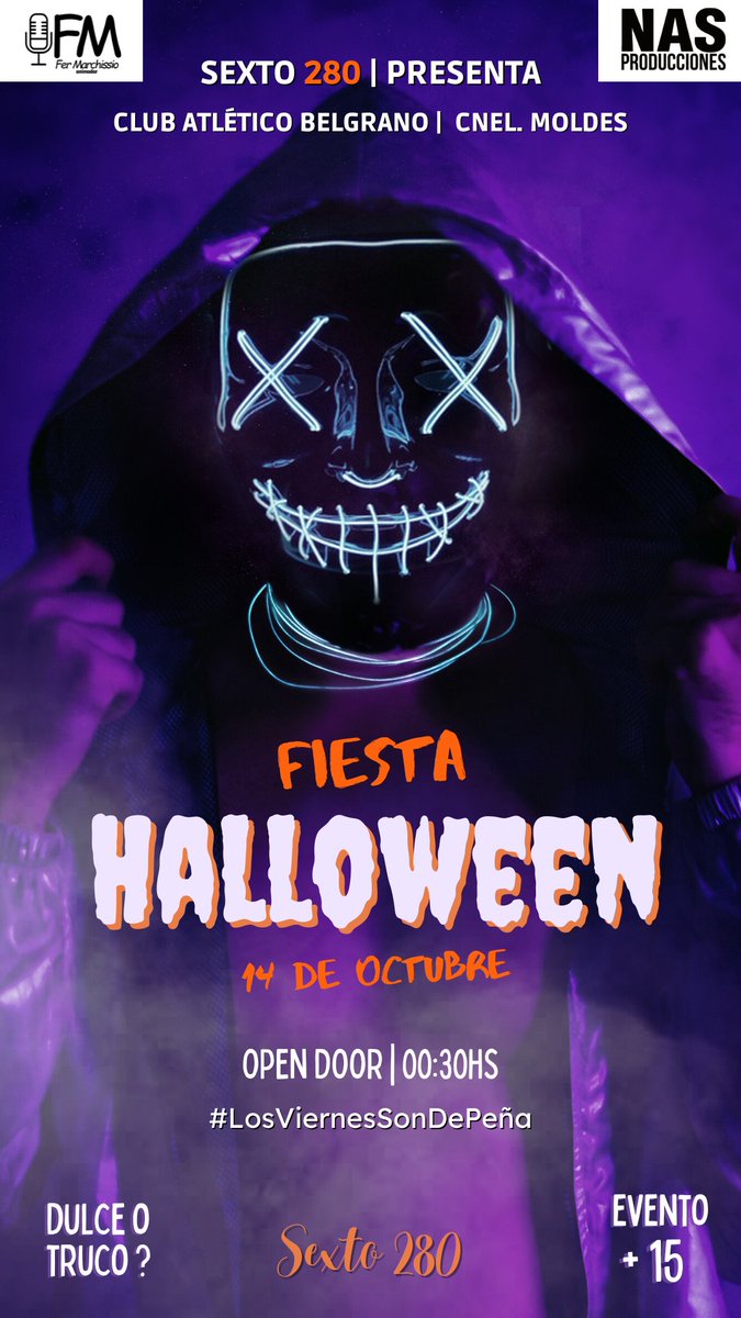 Fiesta halloween por la PR'22  🎃 🦇 
#losviernessondepeña