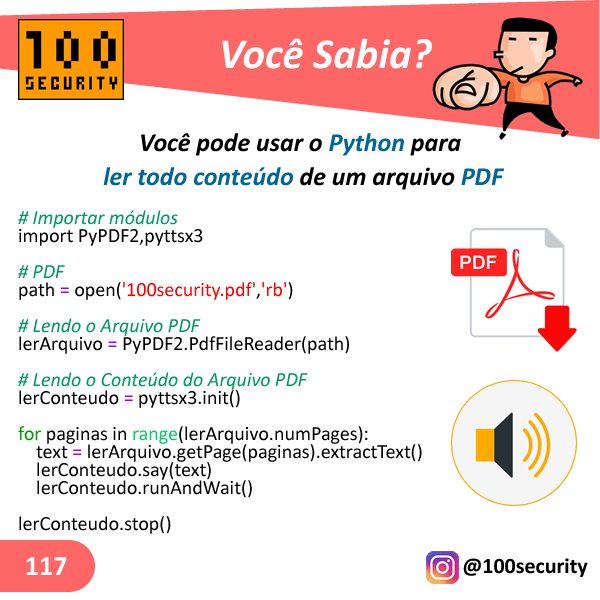 100Security's tweet photo. @100security #100security #treinamentos #dicasuteis  #cybersecurity #redteam #blueteam #hacking #cursos #capacitacao #security #infosec #security #pdf #audio #read  #leitura

🌎 https://t.co/IMGcWy2rX8 https://t.co/bXBJfP3wUj