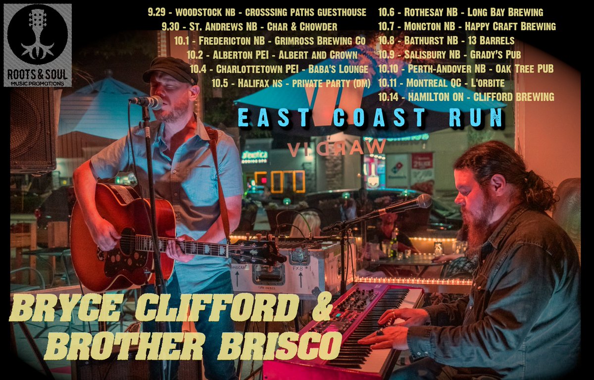 We had an awesome run out east.  Tonight <a href="/GregBrisco/">Greg Brisco</a> and I regroup with full band Brother Superior at <a href="/CliffordBrewing/">Clifford Brewing Co.</a> 8-10:30pm in the Hammer.  <a href="/sheamiej/">Jamie Shea</a> opens.