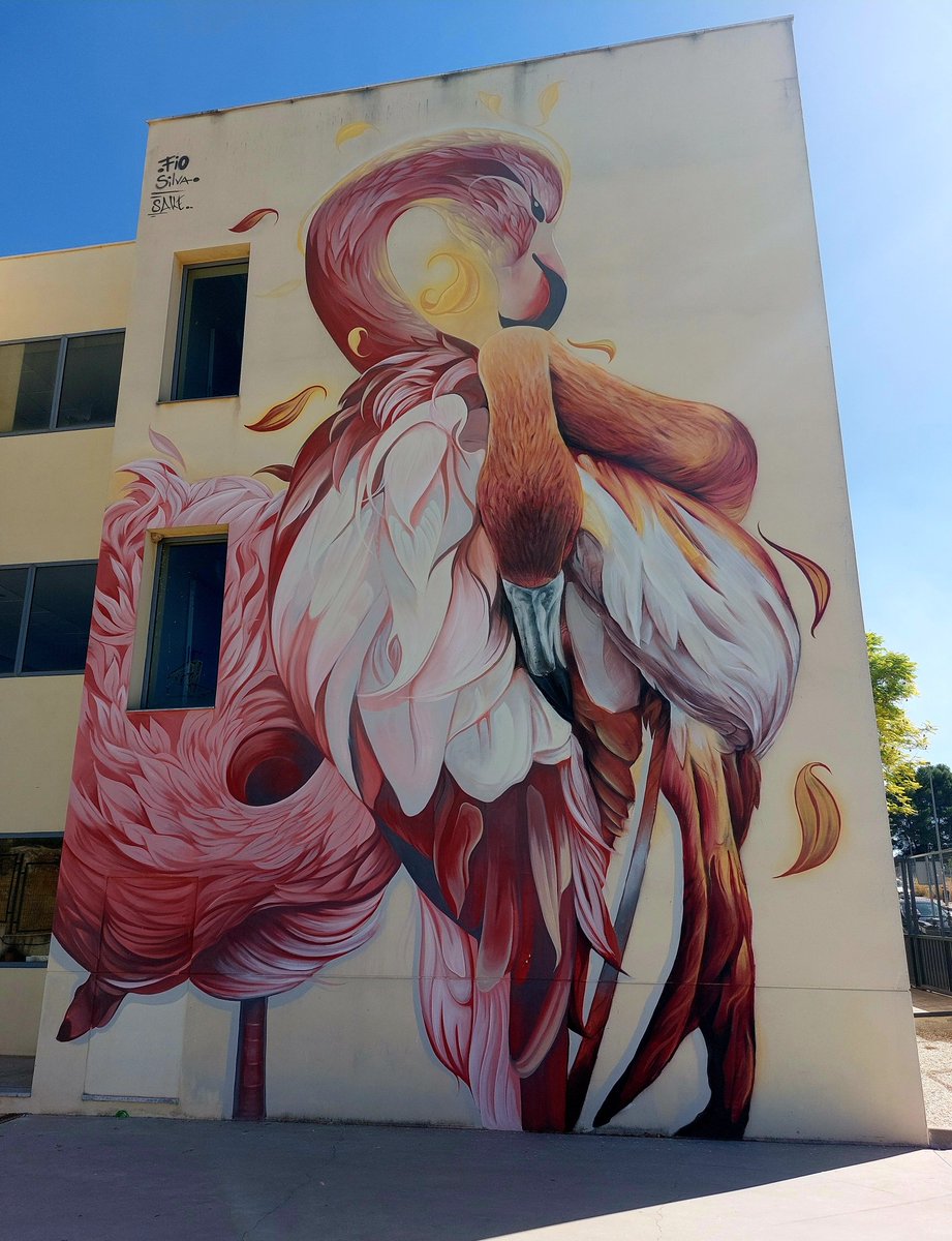 MolinaStreetArt's tweet photo. Art by Spanish Sake Ink &amp; Argentinian Fio Silva in Baena, Spain (2019) #sakeink #fiosilva #baenastreetart #streetart #lamolinastreetart 📷 by me. https://t.co/2rgAYoD7JX