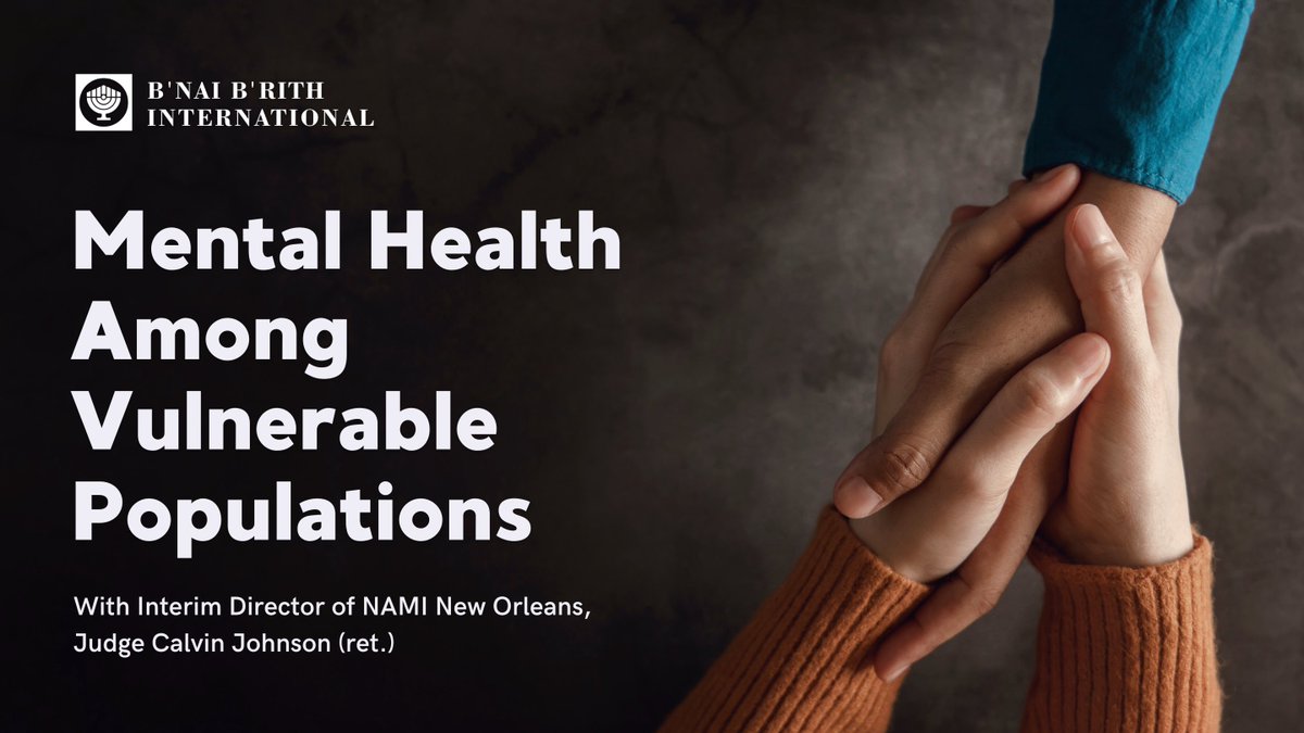 .<a href="/NAMINewOrleans/">NAMI New Orleans</a> Interim ED, Judge Calvin Johnson (ret.) shares his wealth of knowledge about tackling mental health concerns among seniors (esp. coming out of Covid), and in the justice system.

Catch Judge Johnson's interview with our CEO Dan Mariaschin: youtu.be/USQlBP3yHUc
