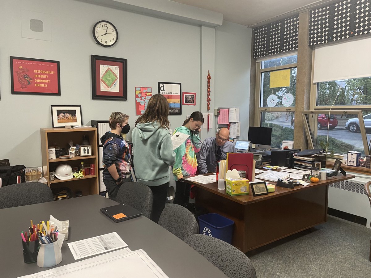 LinusGuilloryJr's tweet photo. Awesome visit with Driscoll School today.  Driscoll has re-launched community meetings!  I had a great time checking in with students; they were excited to share their learning.
#excellenceinteaching ⁦@BrooklinePublic⁩ https://t.co/7YFe1sJrSs