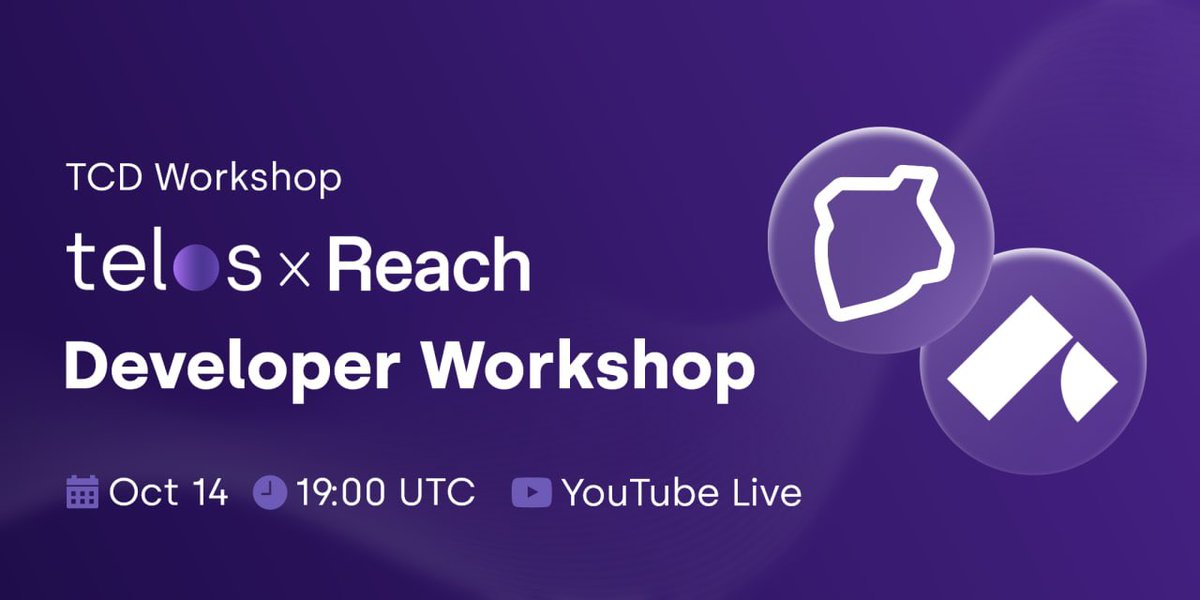 TelosTurkey's tweet photo. @reachlang ile canlı yayındayız 🗣
Telos x Reach Developer atölyemize katılın!

🗓Şimdi 
📍https://t.co/c49WH9tX8s https://t.co/2taTtEAm5j