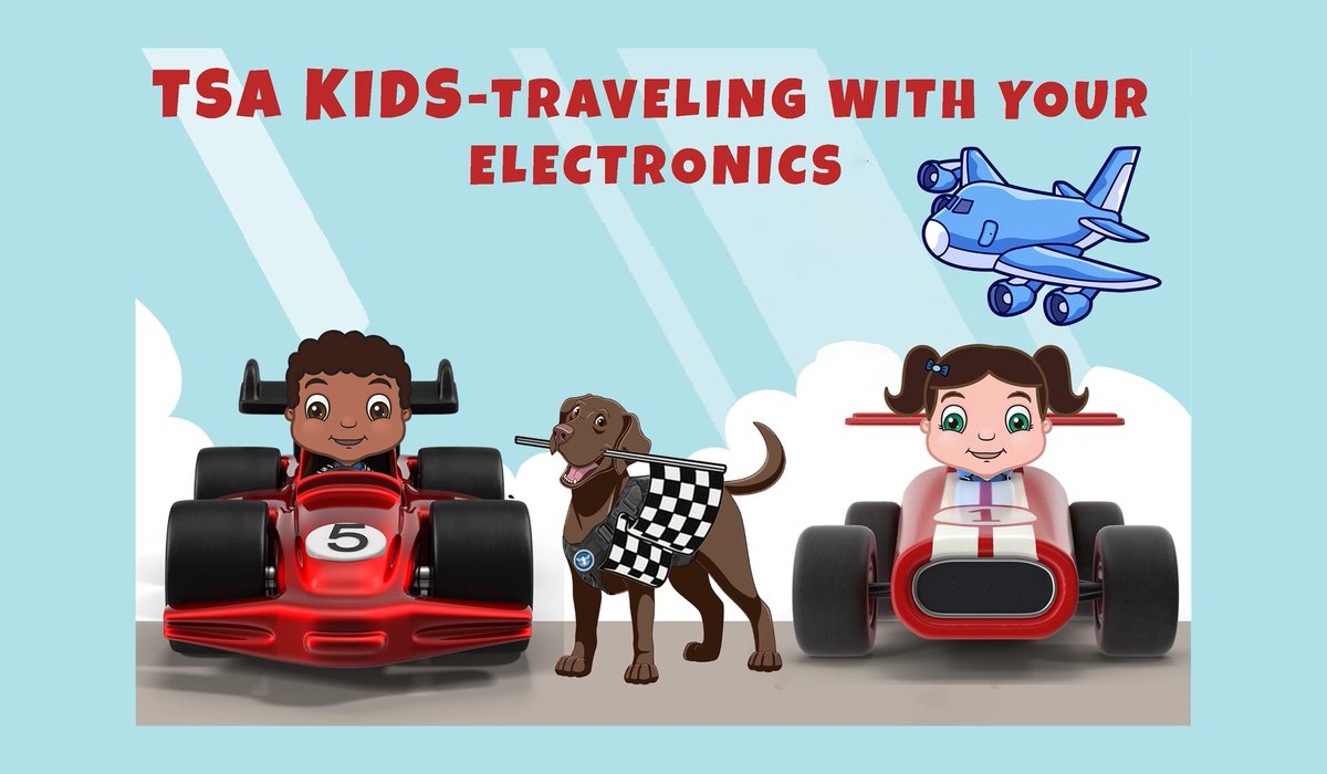 Racing around looking for information on how to travel with your electronics? Our TSA KIDS videos can help with that! Filled with quick and easy to understand answers for your travel questions. Check it out: bit.ly/3yGtYQF