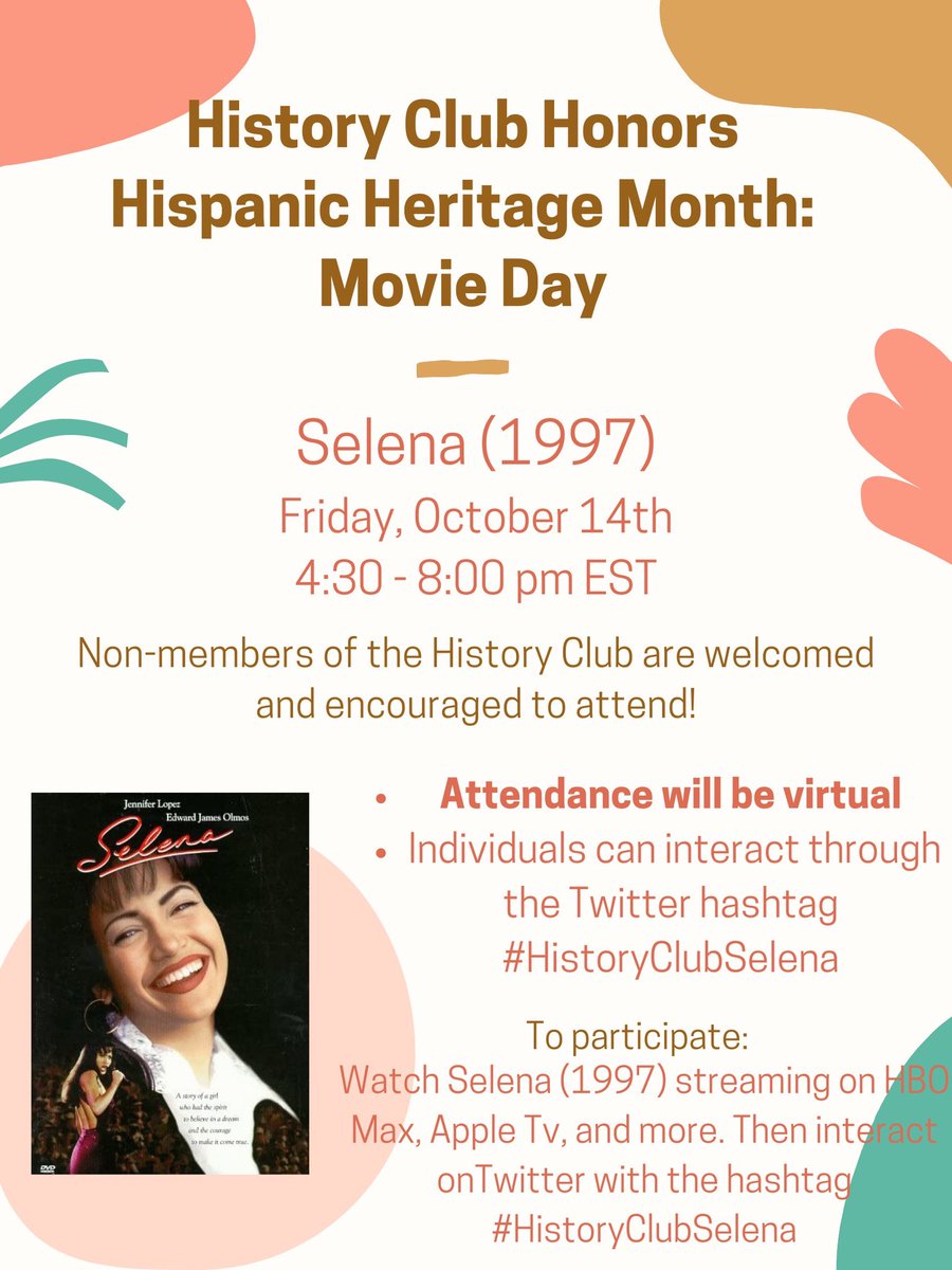 at6088884's tweet photo. WOOOO!! Selena Online Movie Matinee in 30 minutes!!! Make sure to interact on Twitter while you watch the movie 🍿 https://t.co/v84dnxL90H