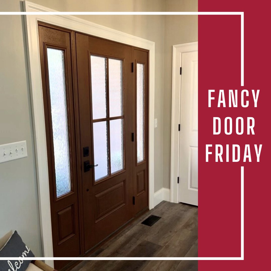 FranSchulzeCo's tweet photo. Update your front door to a #FancyDoor!
#FancyDoorFriday
🚪: Stainable fiberglass door with 3/4 double water glass and SDL grids applied
@MasoniteDoors
#DoorsThatDoMore
-
#FrontDoor #EntryDoor #DoorInspiration #ExteriorDoors #frontporch #homedesign #HomeBuilder #door #doors https://t.co/Q0KjDbcPdr
