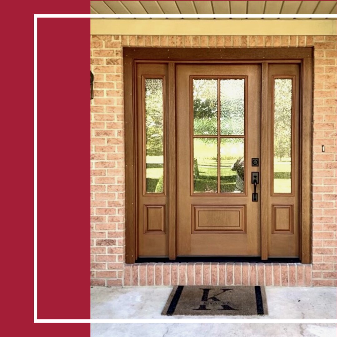 FranSchulzeCo's tweet photo. Update your front door to a #FancyDoor!
#FancyDoorFriday
🚪: Stainable fiberglass door with 3/4 double water glass and SDL grids applied
@MasoniteDoors
#DoorsThatDoMore
-
#FrontDoor #EntryDoor #DoorInspiration #ExteriorDoors #frontporch #homedesign #HomeBuilder #door #doors https://t.co/Q0KjDbcPdr