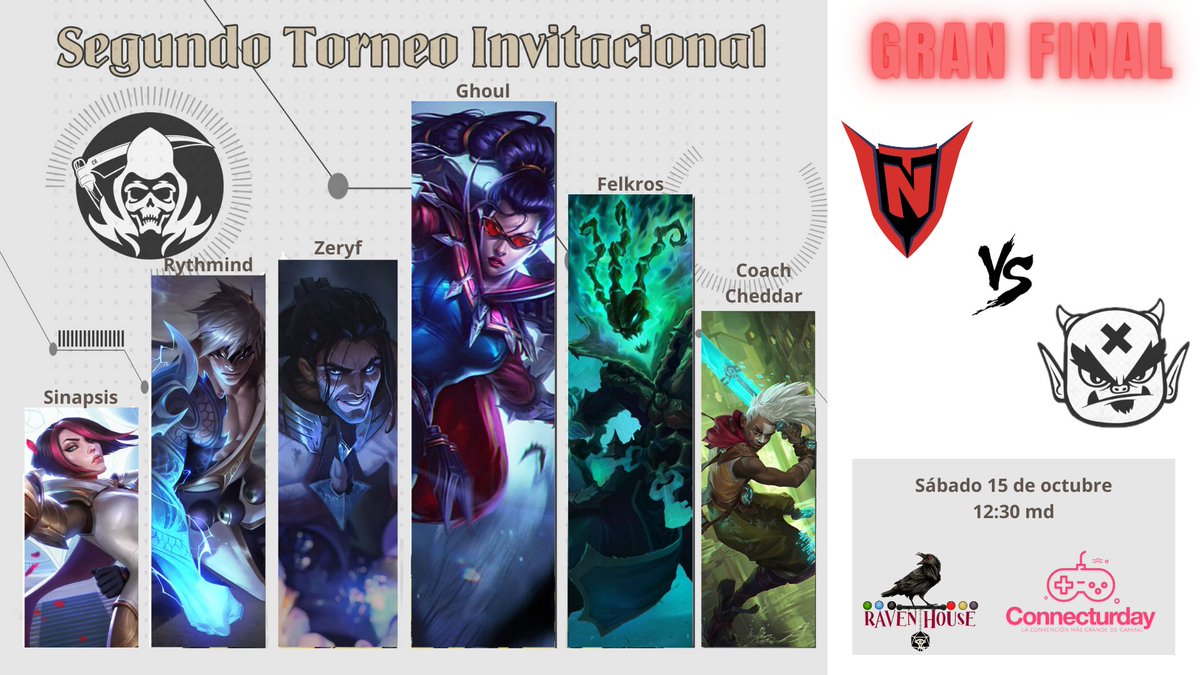 GRAN FINAL TORNEO INVITACIONAL <a href="/TeamReapersCRC/">TeamReapersCR</a> !

Tenemos una cita mañana a las 12:30md en la convención mas grande del gaming <a href="/ComicConCR/">C2CR - Comic Con Costa Rica</a> !

<a href="/LagnetGamingCR/">LagnetGaming</a> VRS <a href="/ant_trolls/">Another Troll Team</a> 

En vivo por twitch.tv/teamreaperscr