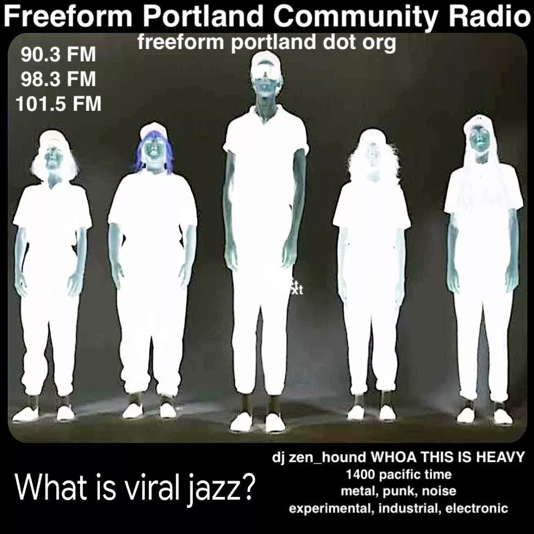 zen_hound's tweet photo. 1 hour til show time!
https://t.co/Tbzrx5PMwh
@freeformpdx
#FreeformPDX
#FreeformPortland
#metal #punk #noise
#CommunityRadio
#PDXmusic
#experimental #industrial #electronic
#PortlandRadio
#PortlandShowCalendar
#PortlandMusic
#WhoaThisIsHeavy
#KeepPortlandFeared https://t.co/MLYcy2krdH