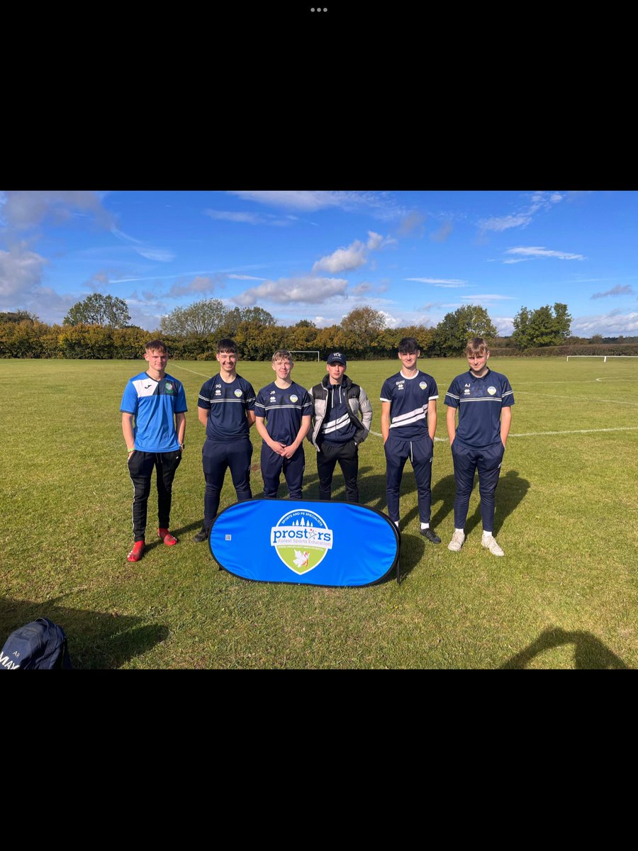 Our students helping  <a href="/Prostars_FSE/">Prostars</a> with their primary school football tournament today ⚽️. Well done to all involved!