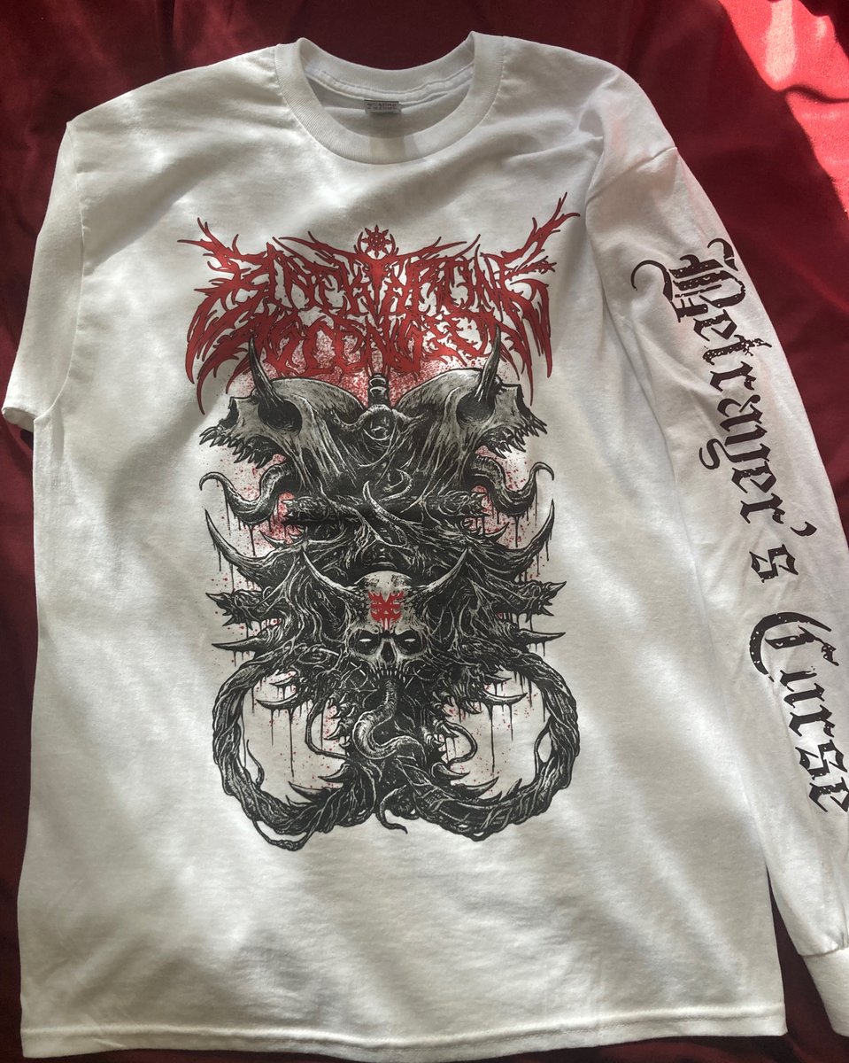 BlkthrneAscnsn's tweet photo. MERCH DROP!
New long sleeves will be available for $40. Come grab one at @BullysStudios in exactly one week when we play in support of Colton’s birthday ❤️
•
•
•
•
•
#merch #bandmerch #metalbandmerch #bandtees #warhammer https://t.co/yQ1E32rffP