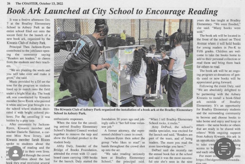 Thea M Jackson-Byers (@theajackson8) on Twitter photo Check out Bradley Elementary School, making headlines! At Bradley Elementary School, Readers are Leaders! 💙🖤 Asbury Park Schools #WeAreBradley <a href="/DrRaShawnAdams/">Dr. RaShawn M. Adams</a> <a href="/Asbury_ParkSD/">Asbury Park Schools</a> @APDirCI_ERuiz Check out Bradley Elementary School, making headlines! At Bradley Elementary School, Readers are Leaders! 💙🖤 Asbury Park Schools #WeAreBradley <a href="/DrRaShawnAdams/">Dr. RaShawn M. Adams</a> <a href="/Asbury_ParkSD/">Asbury Park Schools</a> @APDirCI_ERuiz