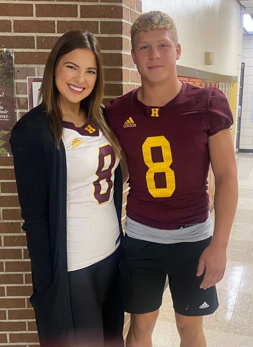 Shoutout to my favorite #8, <a href="/BenPfeifer4/">Ben Pfeifer</a>, who chose me to rock his jersey today! Hopefully, I did it justice. 😜 God Bless and Go Hays High!