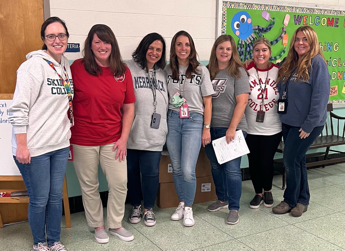 Today Woburn street staff wore their college gear to show off some higher Ed school pride!