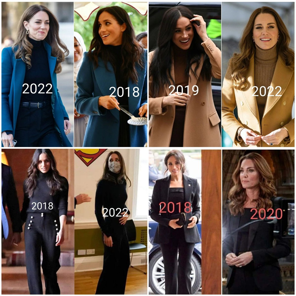 Yahah4's tweet photo. @meghaven247 Wait until you hear Kkkate fans accuse Meghan of copying. https://t.co/yQz4s7CTat