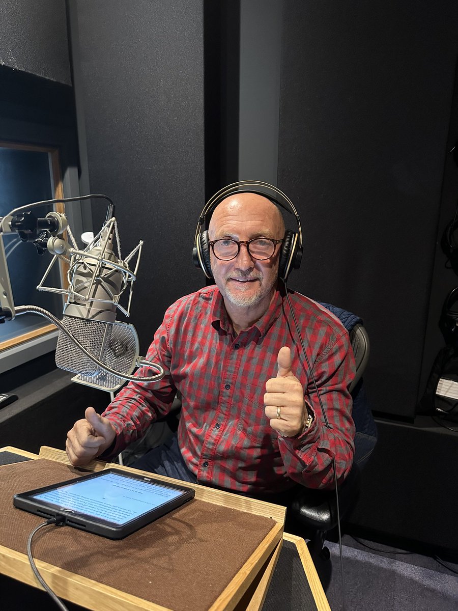 audiouproar's tweet photo. @IanOllie7 recording his book ‘How to be a Football Manager at Uproar. I’m off to become a football manager. Laters. https://t.co/5RVyA0EQmm