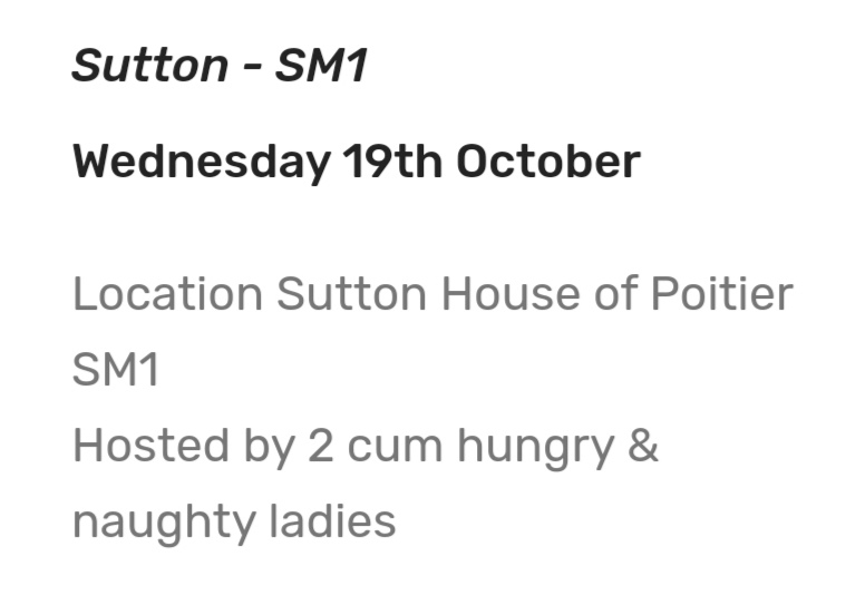 Share My Wife On Twitter 💥wednesday 19th October Sutton Sm1 House