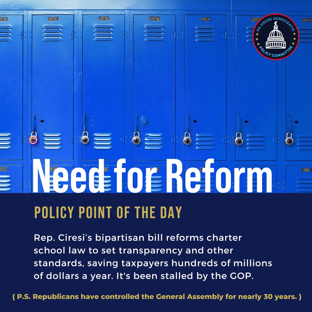 PADemPolicy's tweet photo. TOPIC: Need for Reform // DAILY DEM POLICY POINT https://t.co/043lKrFZEi