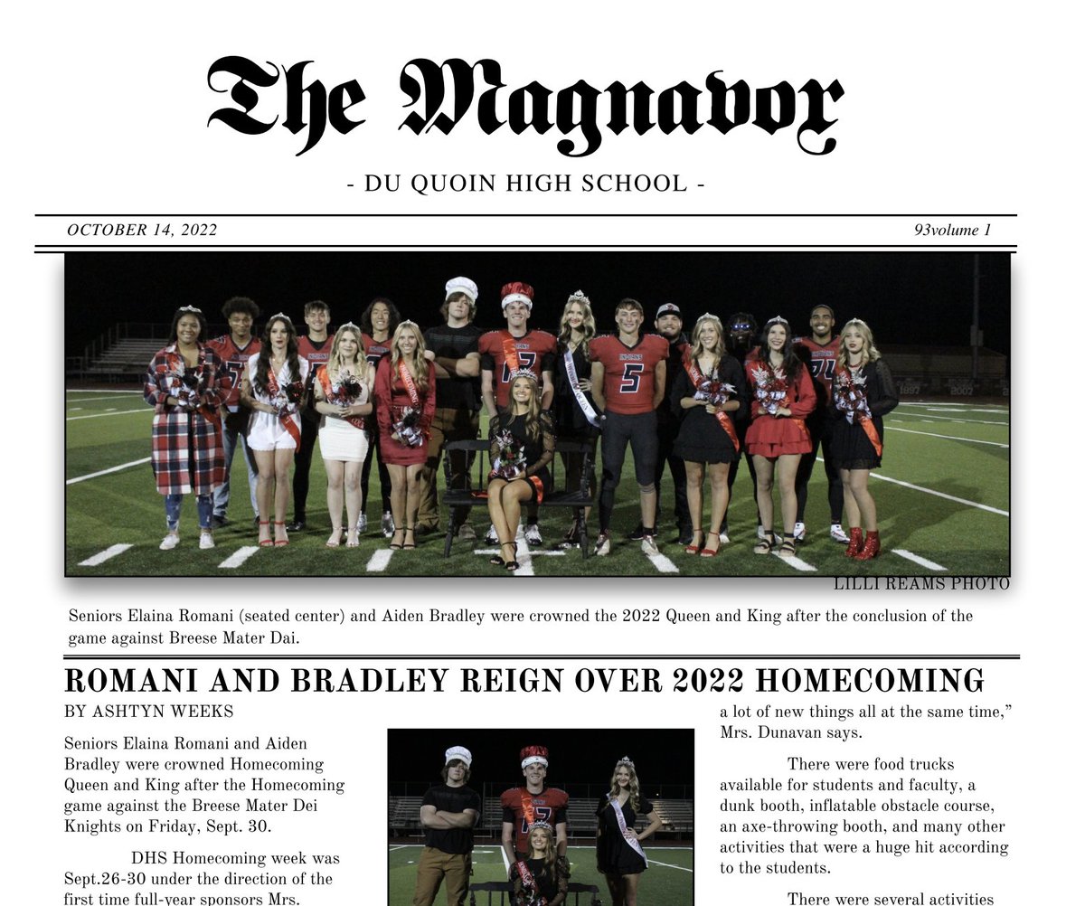It came out a little later than originally planned, but the first Magnavox went out today!  Thank you to our subscribers! <a href="/duquoinHS/">Du Quoin High School</a> <a href="/duquoinindians1/">Du Quoin Indians Athletics</a> <a href="/DuQuoin300/">Du Quoin CUSD 300</a>