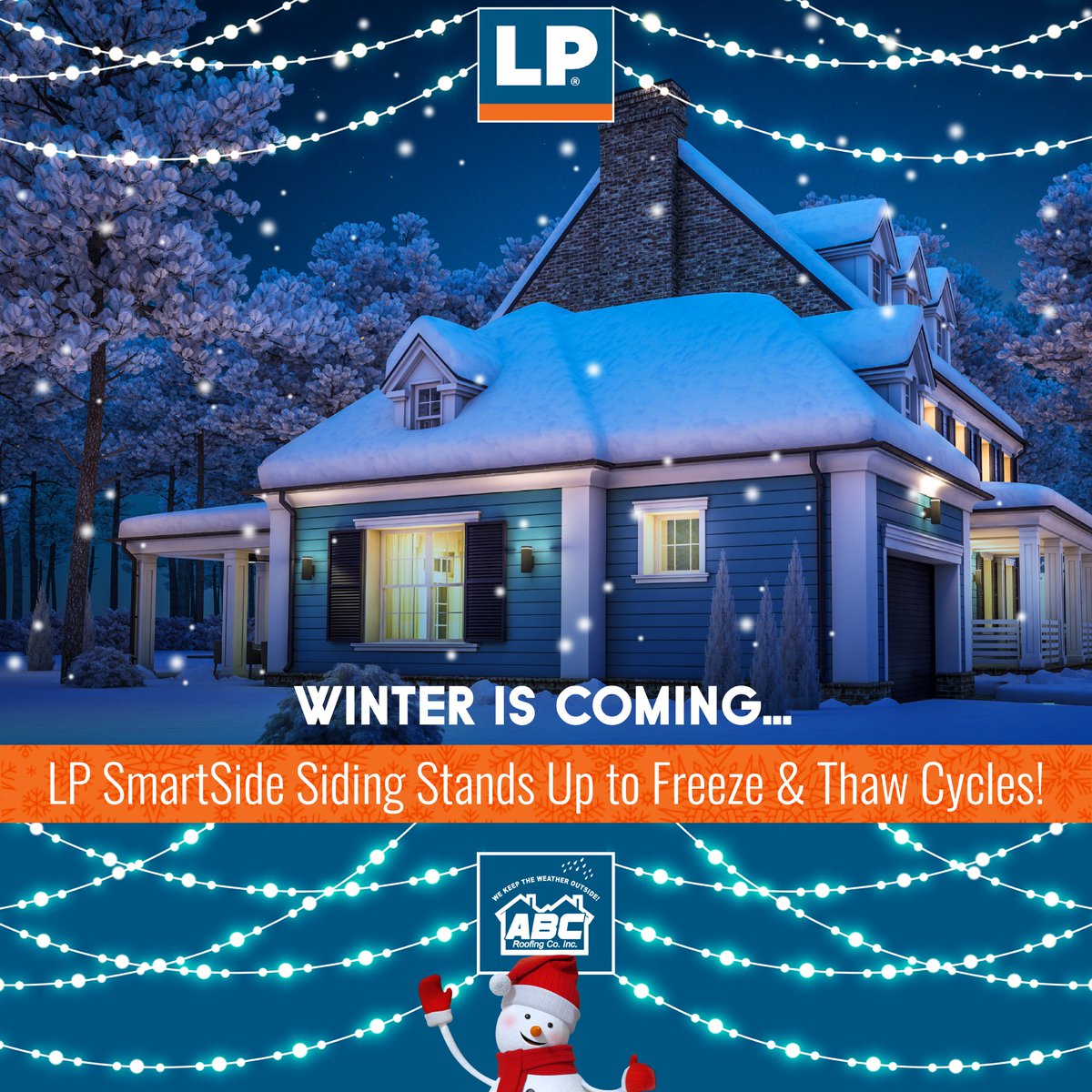 ABC_Roofing's tweet photo. LP SmartSide products represent one of the most durable siding solutions on the market, and that includes resistance to damage from freeze/thaw cycles.

Learn more at: https://t.co/9oDOE4bjF5

#winter #snow  #winterwonderland #autumn #fall 
#siding #roofing #construction #home https://t.co/xUlXhcAvEA