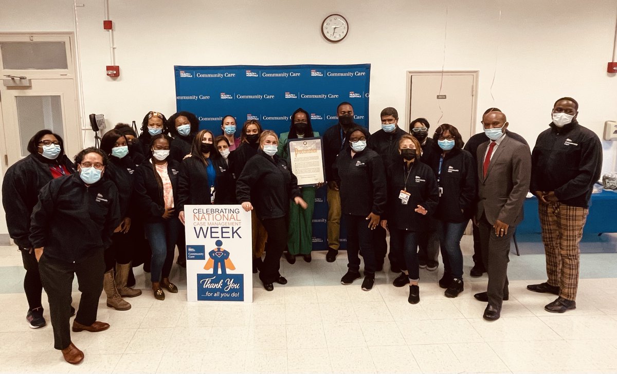 CommunityCareNY's tweet photo. Happy #NationalCaseManagementWeek. Thanks to our Case Managers/Care Coordinators for your hard work and dedication throughout the year! We are grateful for the leadership and support from @NYCHealthSystem @DrKatzNYCHH, @NYCMayor and our CEO @NJordanMartin https://t.co/AyaiRWOzZ7