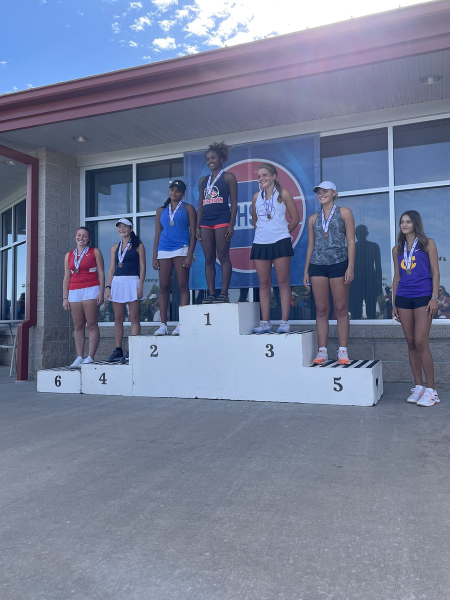 Freshman Sara Nenkov finished seventh in the Class 3 state championships! She finished 3-2 in the tournament and 21-2 overall. Congrats Sara &amp; go Kewps! No doubt a very bright future ahead.