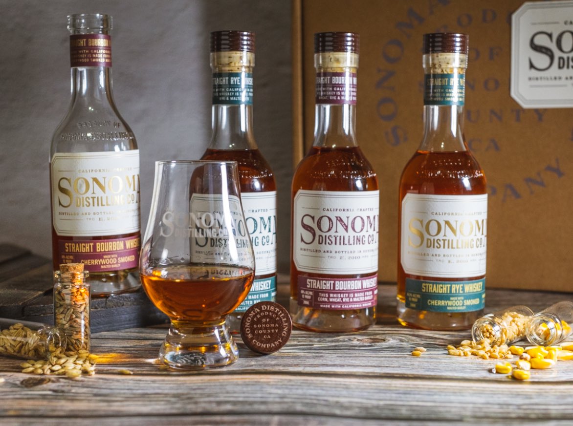 It’s not just our 750ml bottles that got a makeover! Check out our new and improved Sonoma Whiskey Tasting Kit, featuring four 200ml bottles of our staple whiskeys along with a branded glencairn glass and samples of our grains. Head to the link in our bio to shop now!