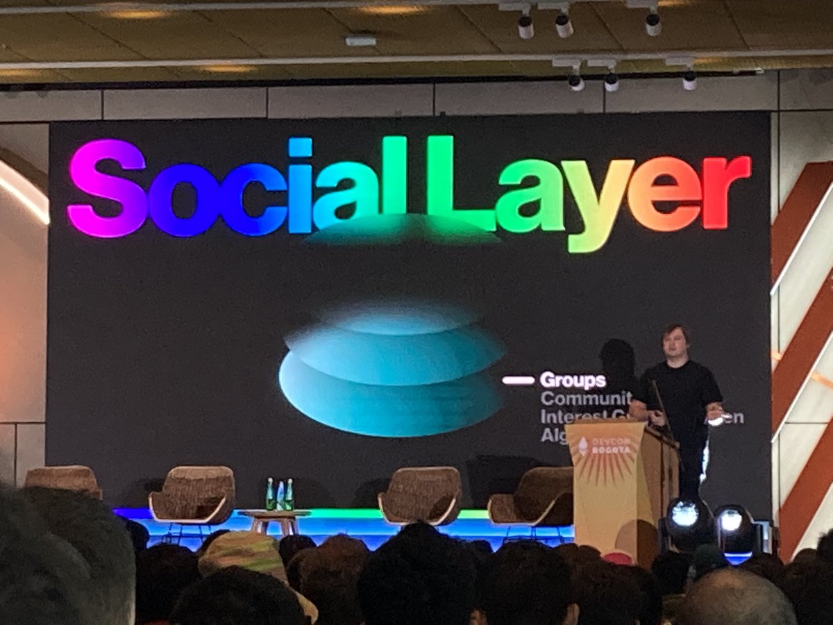 Thanks @StaniKulechov for sharing concepts of Social Layer at #DevConBogota. “The sum of our relationships is our social capital.” 

@layer_social captures the subjective parts of human relationships on chain. Looking forward to applying for @LensProtocol grants.