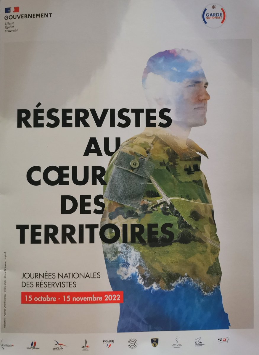 [⚔️GARDE NATIONALE] 

Ne passez pas à côté des événements de la <a href="/GardeNatFR/">Garde nationale</a> du 15.10 au 15.11. 
Les #JNR2022 ont débuté avec un colloque "Réservistes au cœur des territoires". 

Crédits Photos :  ©LaureFanjeau 

<a href="/Jeunes_IHEDN/">Les Jeunes IHEDN</a> <a href="/GardeNatFR/">Garde nationale</a> <a href="/Armees_Gouv/">Ministère des Armées et des Anciens combattants</a> <a href="/Interieur_Gouv/">Ministère de l'Intérieur</a>