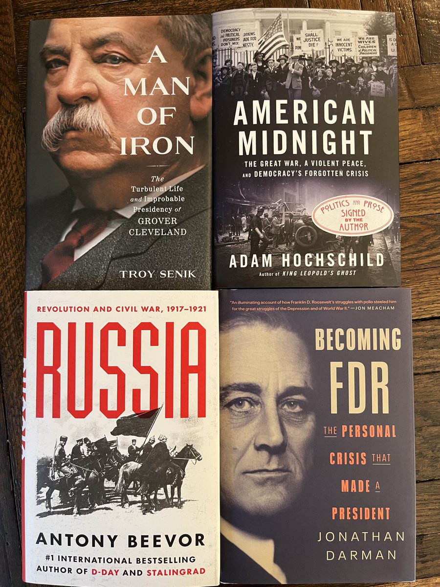And after those, a collection of other new non-Trump books I'm eager to dig into. Never enough time! ⁦(@troy_senik⁩ ⁦@jonathandarman)⁩ And that's before ⁦⁦@jmeacham⁩ ⁦and @ProfDBrinkley⁩ bring out much-awaited volumes in the next few weeks.
