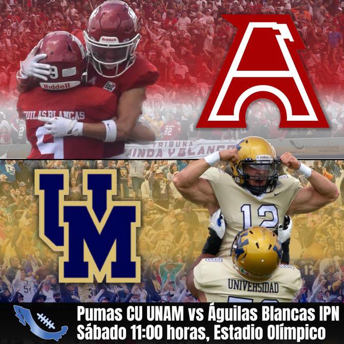 Juegazo histórico, y con dos equipos muy parejos en fuerza 🔥 <a href="/PumasCU_fba/">Pumas CU FBA</a> vs <a href="/AguilasIPN/">Águilas Blancas IPN</a> a llenar EOU 🏟 
¿Quien gana? 👀