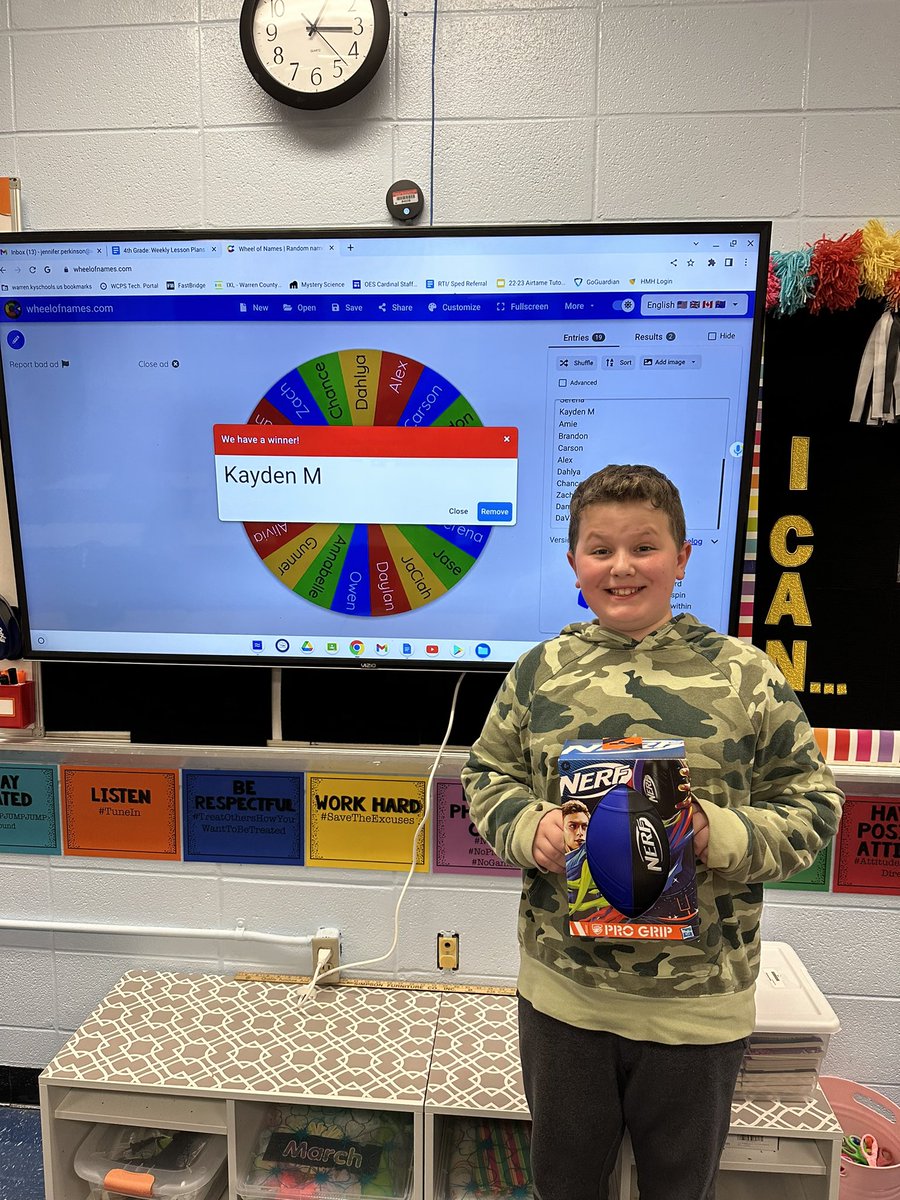 perkinsonreads's tweet photo. Friday Fun Wheel Winners to celebrate amazing behavior and Silent Speed Ball! We are starting our weekend off with some positive vibes! @OESCards https://t.co/Ey89oSCbj1