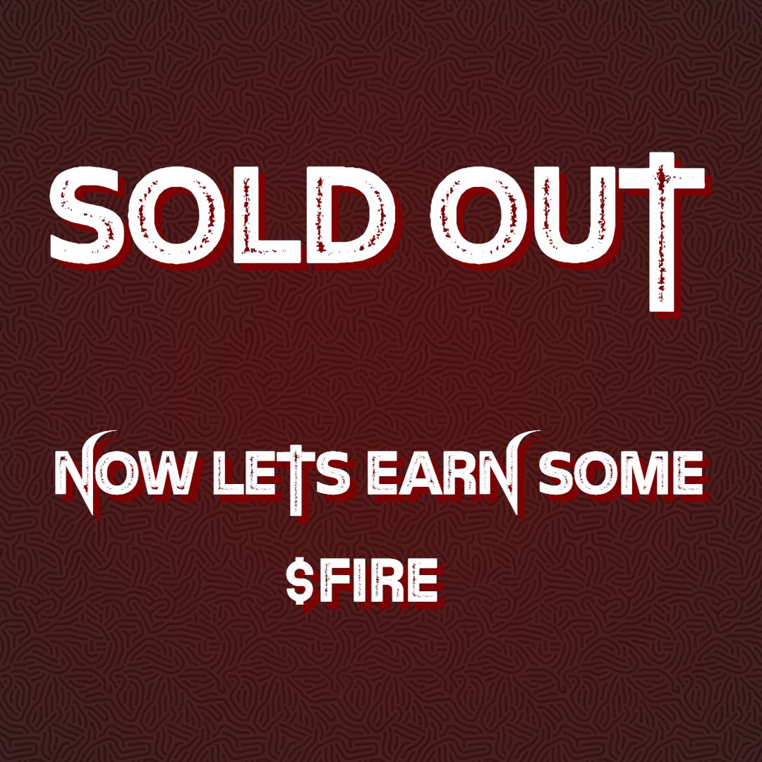 ClownClubNFTs's tweet photo. 𖤐 LFG DEVIL BOTS ARE SOLD OUT 𖤐

𖤐 Stake Here for $FIRE https://t.co/Z1TVydMuPk https://t.co/tCmD3EDIuq