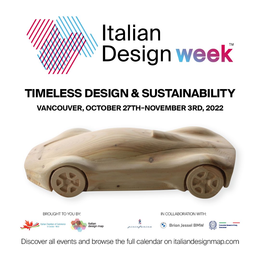 🇮🇹 4th edition of the “Italian Design Week a series of cocktail reception events taking place at local Showrooms in Vancouver from October 27 to November 3.

Click here for the full calendar and details 👉 bit.ly/3sfHszz