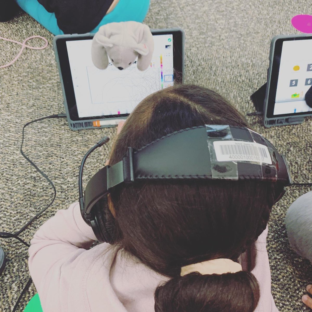 Keadlefirsties's tweet photo. Bringing back pre-Covid fun with “work buddies” aka my old beanie babies! They helped us today with our @Seesaw literacy activity #teacherhack #motivatedstudents #62learns #62united https://t.co/oZpgpzZOpq